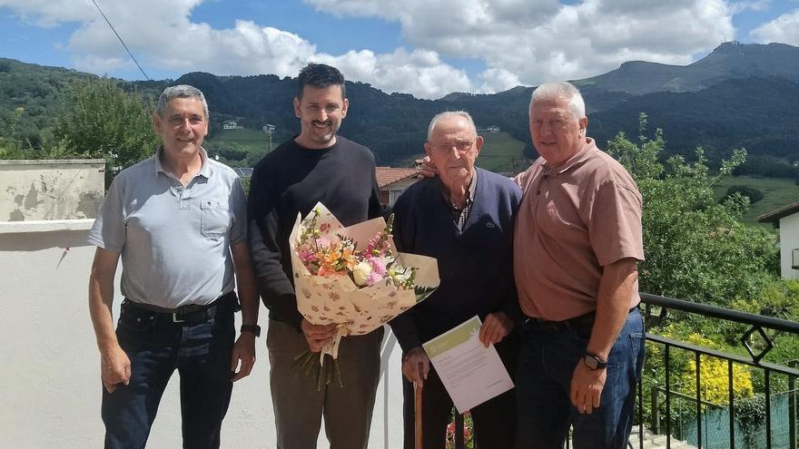 Joxe Fagoaga, 100 años en Lesaka