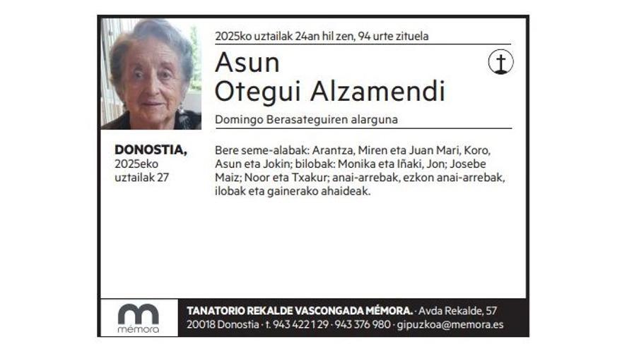 Asun Otegui Alzamendi