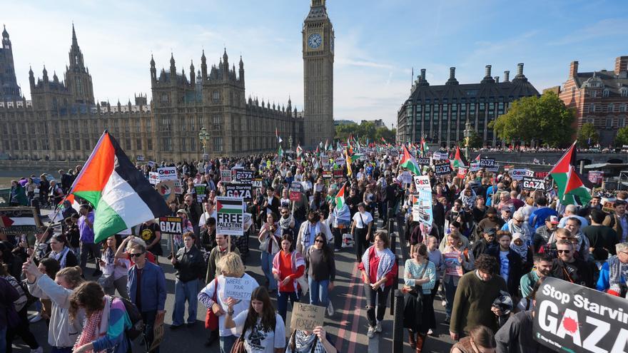 El Reino Unido planea restringir lemas percibidos como antisemitas en protestas propalestinas