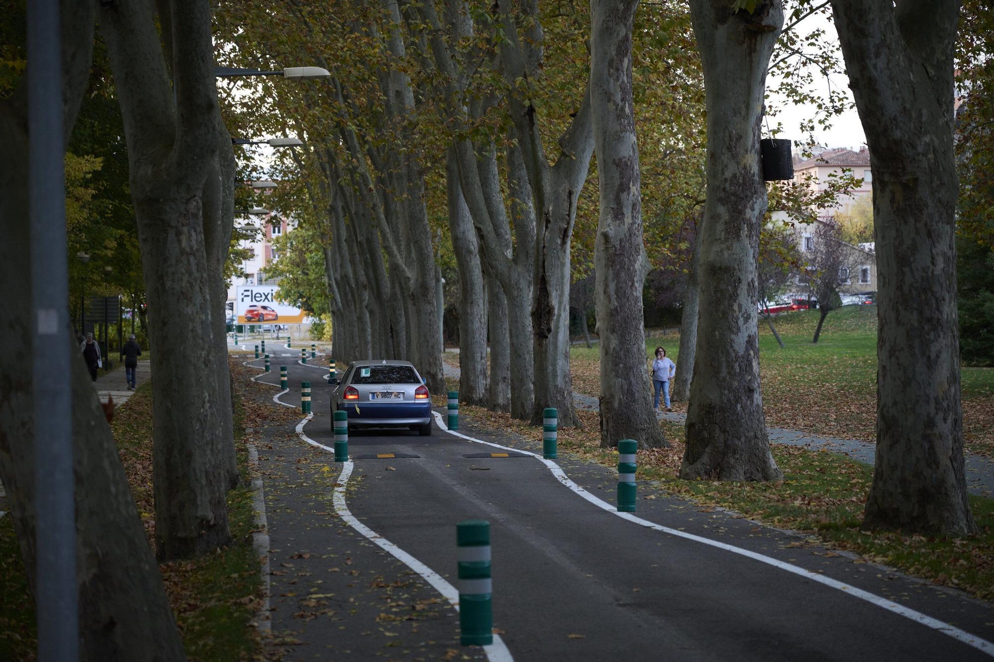 Reapertura de la carretera de la Universidad de Navarra