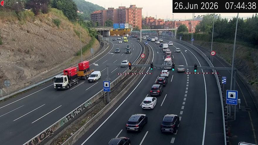 Accidente en la BI-10 sentido Cantabria