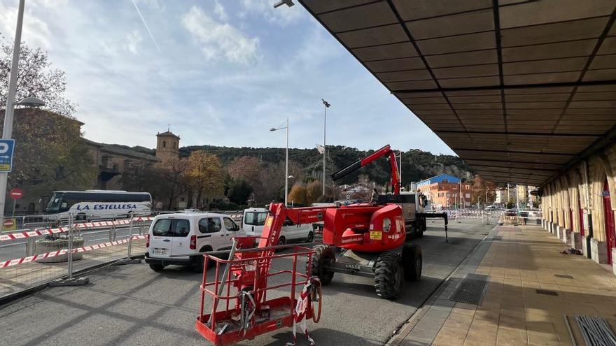 Reabre el aparcamiento en las Clarisas tras las obras de la estación de Estella - Lizarra