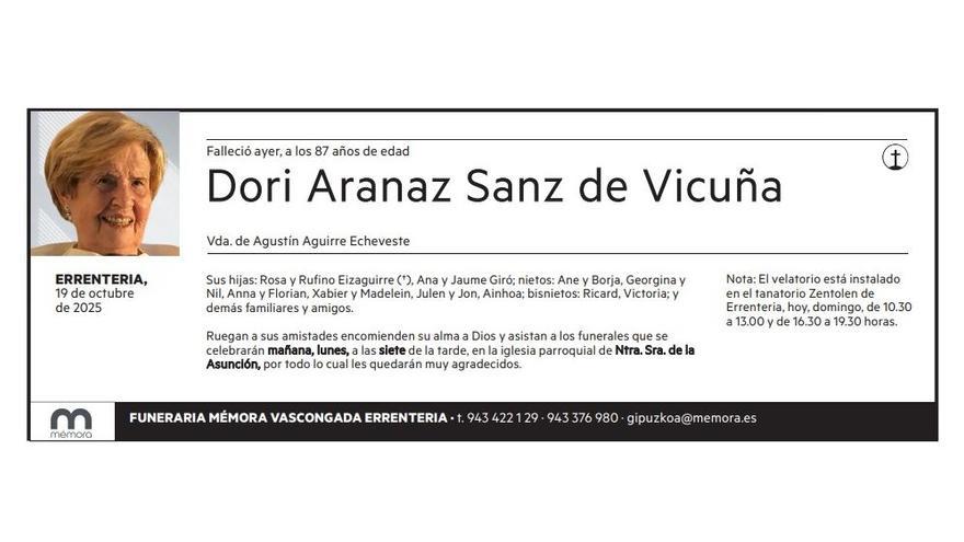 Dori Aranaz Sanz de Vicuña