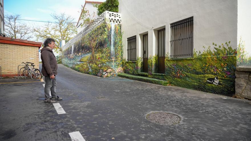 Un mural escultural en Abetxuko