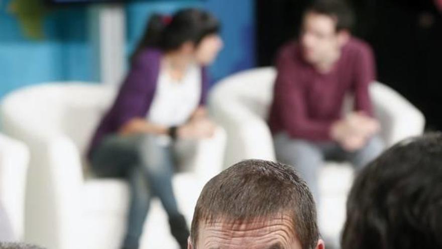 Los dirigentes de Sortu, Arnaldo Otegi  y Arkaitz Rodríguez