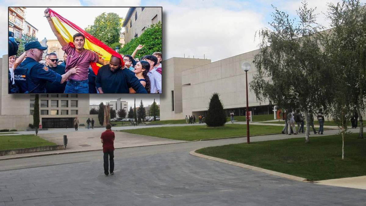 Vista del campus de de la Universidad de Navarra, donde Vito Quiles ha anunciado su polémico acto. Vista del campus de de la Universidad de Navarra, donde Vito Quiles ha anunciado su polémico acto.