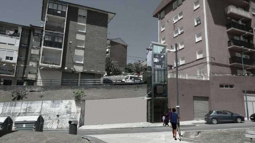 Etxebarri proyecta instalar un ascensor urbano en la calle Navarra.