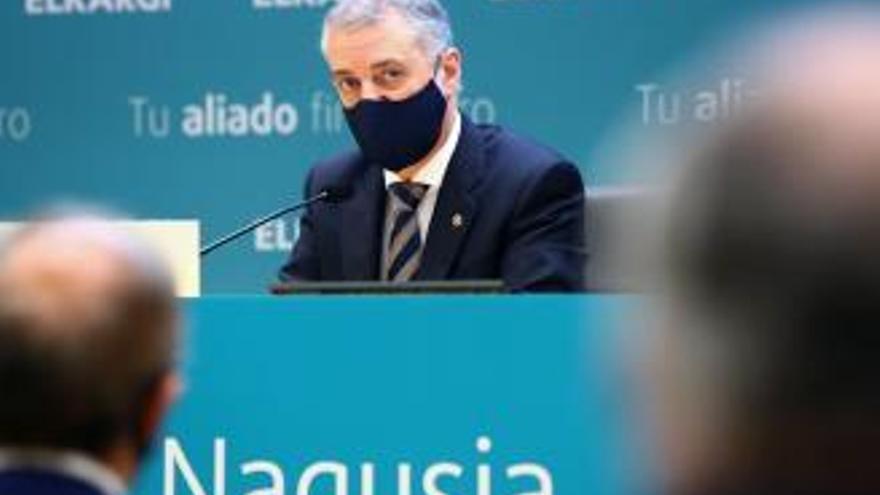 El lehendakari, Iñigo Urkullu, durante su intervención en la junta general de socios de Elkargi El lehendakari, Iñigo Urkullu, durante su intervención en la junta general de socios de Elkargi