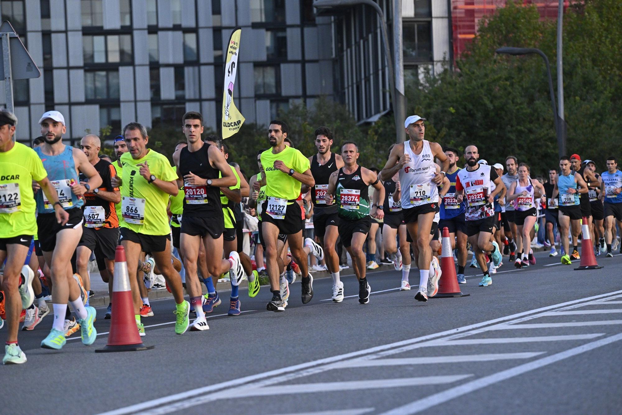 El Bilbao Night Marathon, en imágenes
