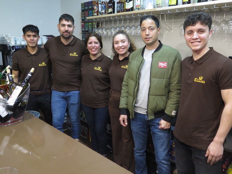 La inauguración de la cafetería 'La Kuadrilla' de Zumarraga