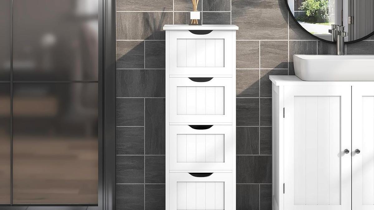 Vista del mueble organizador Woltu de Amazon