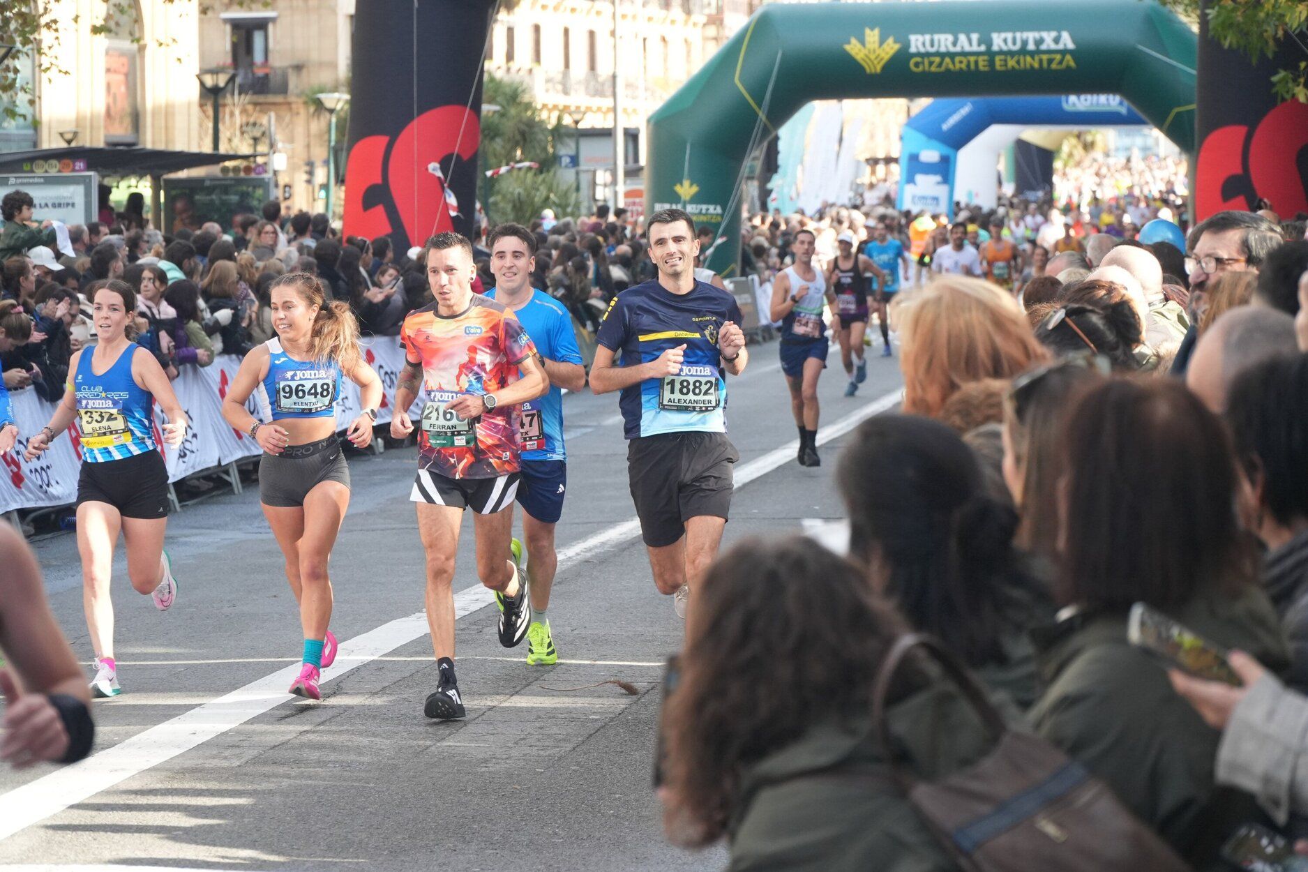 Los últimos metros de la Behobia