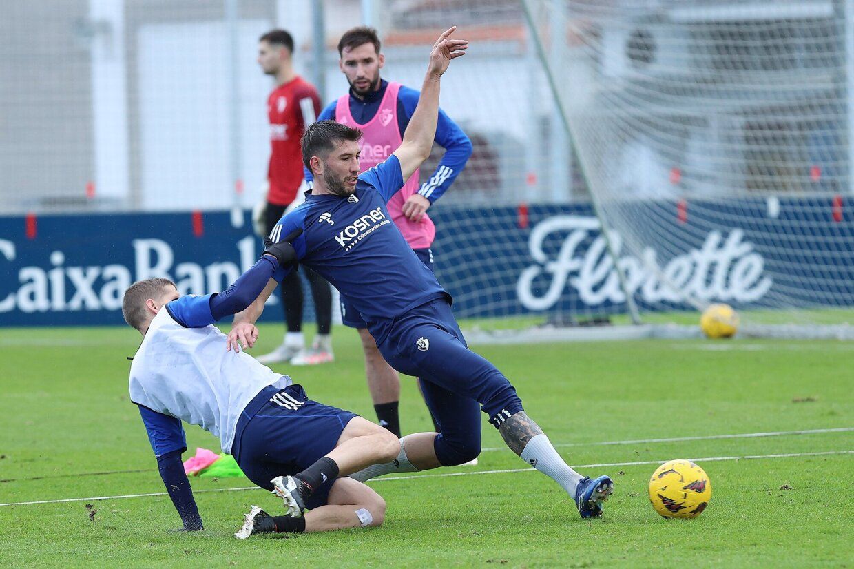 Último entrenamiento de Osasuna de este 2023