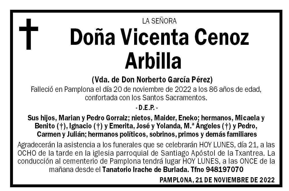 Vicenta Cenoz Arbilla
