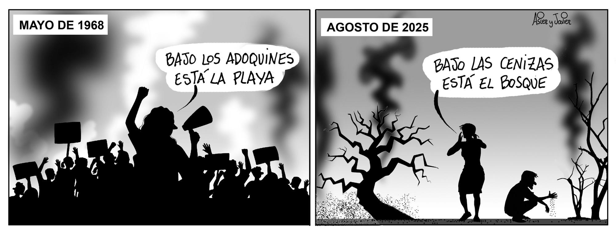 La tira de Asier y Javier del lunes 25 de agosto de 2025