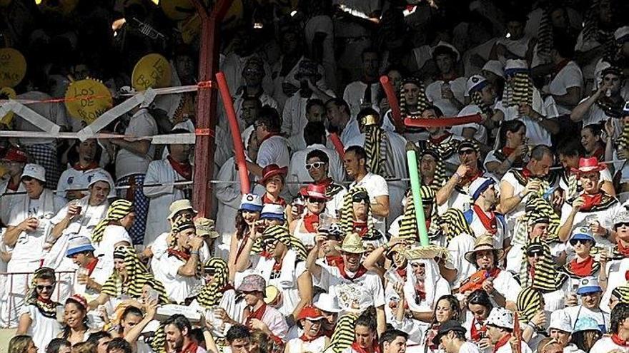 Miembros de la peña Donibane, disfrazados de egipcios el pasado 9 de julio.