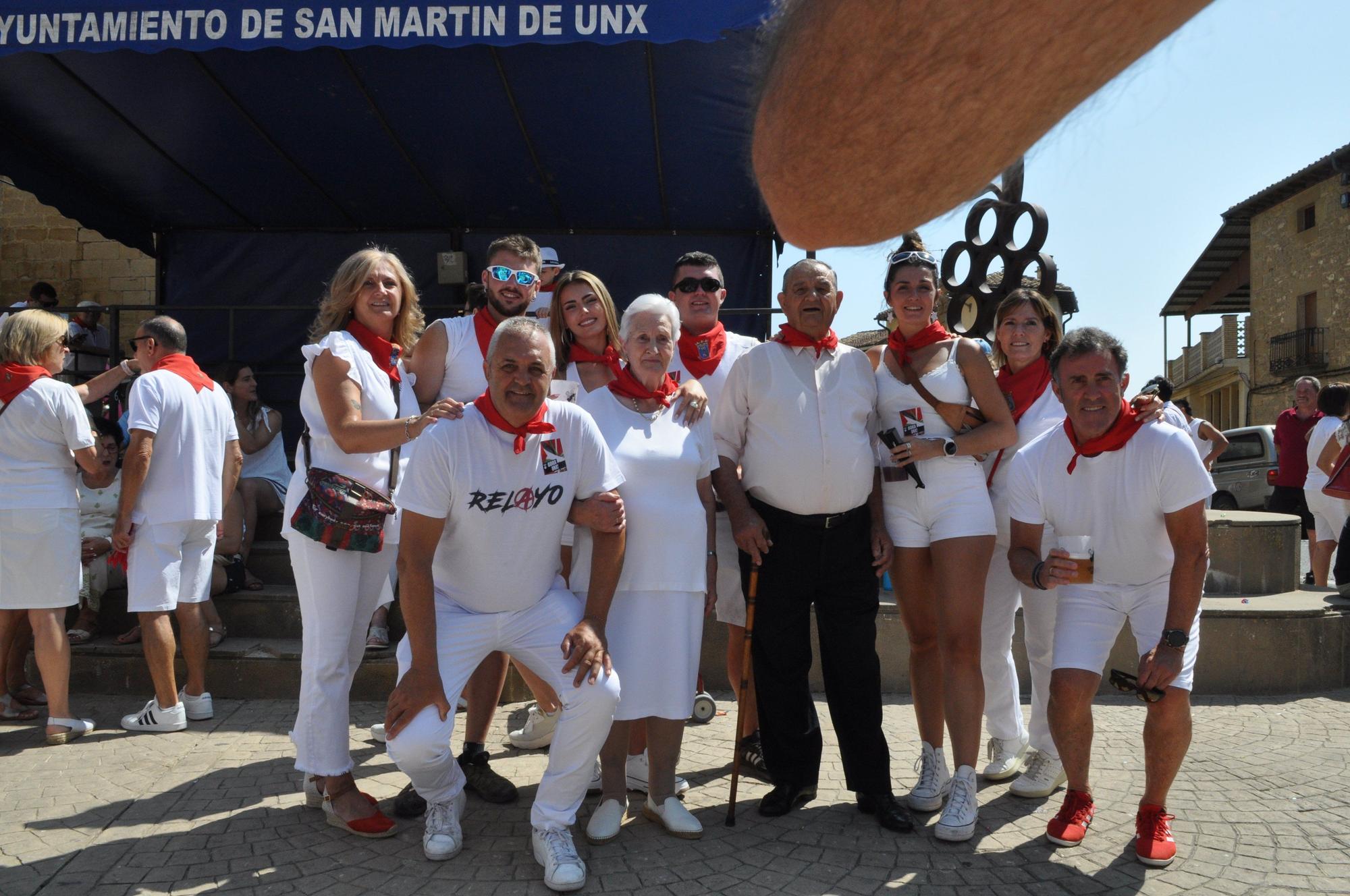 Imágenes del txupinazo de San Martín de Unx