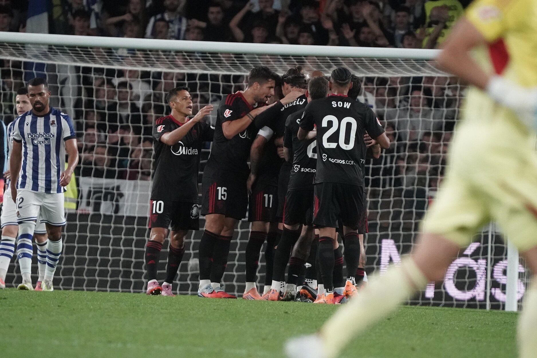 Las mejores imágenes del partido entre la Real y el Sevilla