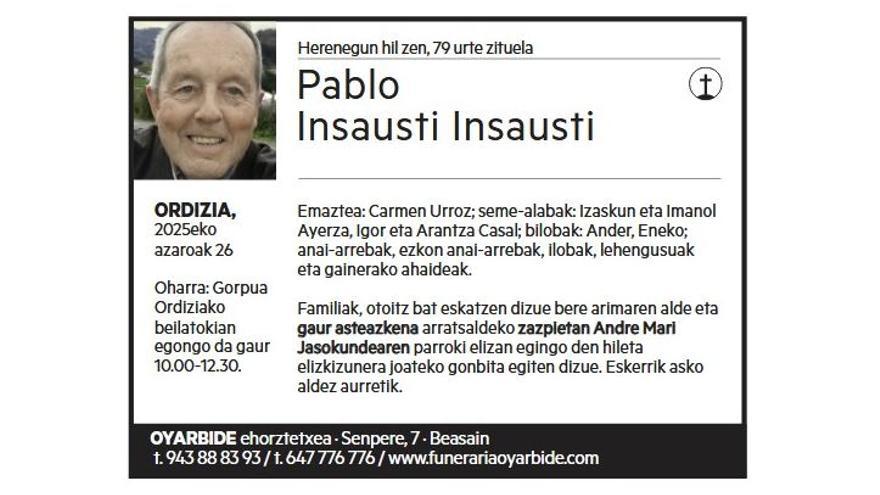 PABLO INSAUSTI INSAUSTI