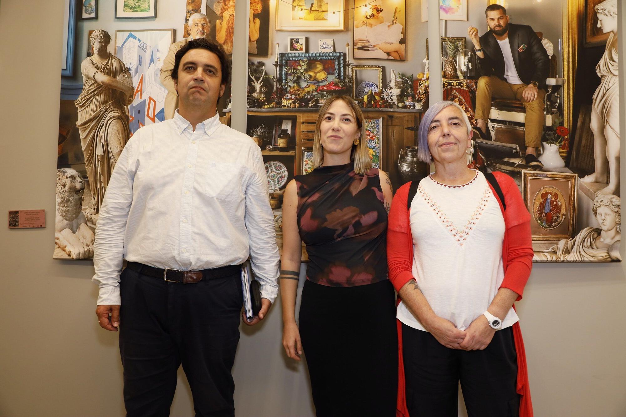 Tampoco faltaron a la inauguración Esteban Goti, Garazi Perea y Nerea Undabarrena.
