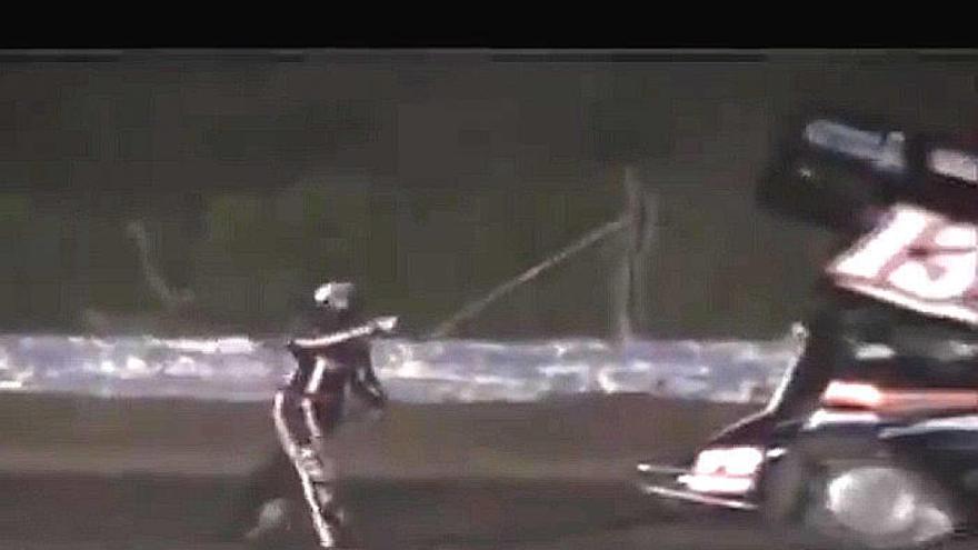 Instante previo al accidente.