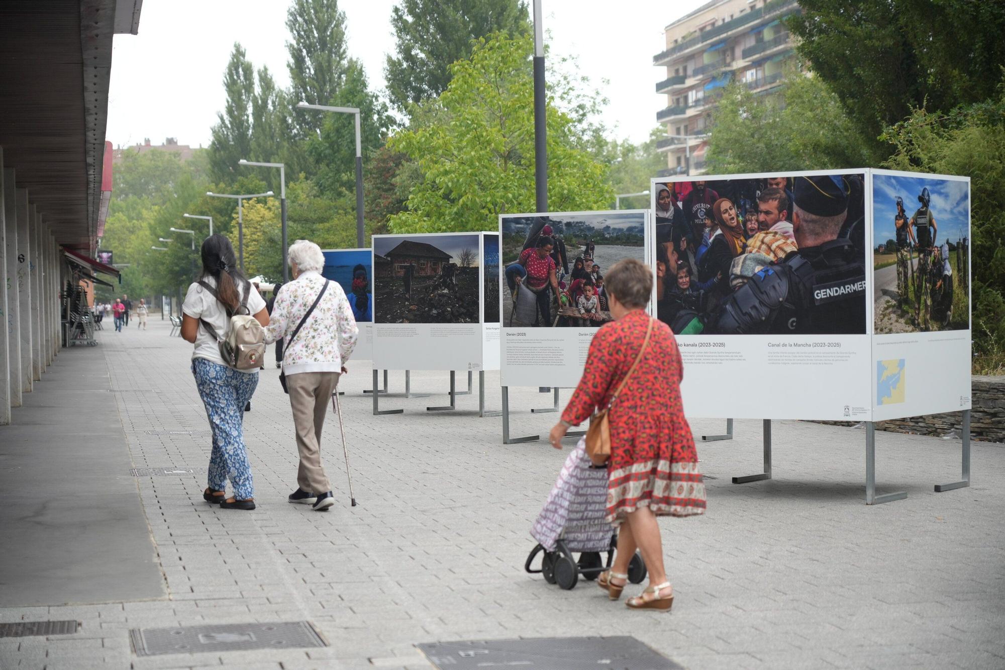 En imágenes: ‘Éxodos’ toma la avenida Gasteiz