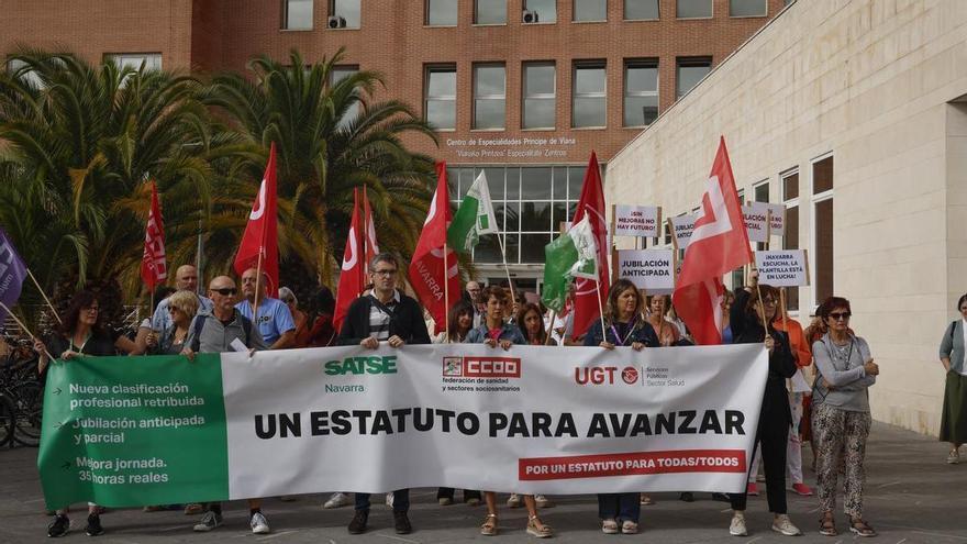 Profesionales de Osasunbidea exigen mejoras laborales en una jornada de protestas estatales