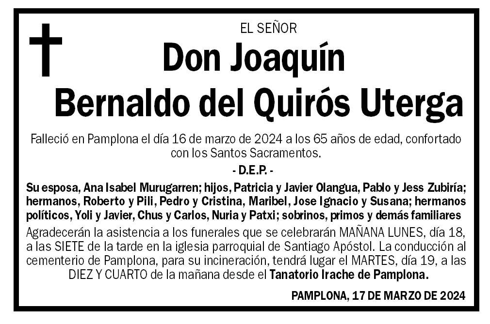 Joaquín Bernaldo del Quirós Uterga