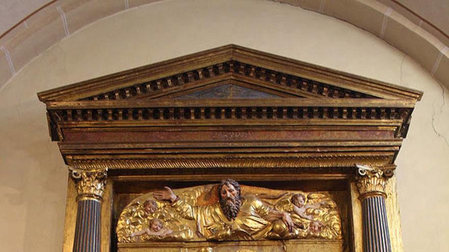 El retablo de Unzu (1560) es obra del plamplonés Juan de Beauves.