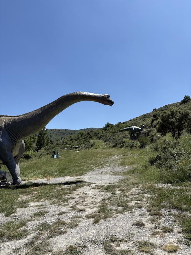 Maqueta a tamaño real en La Senda de los Dinosaurios.