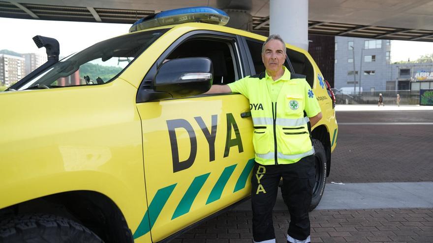 “Era un infierno de escombros y caos": Josu Moneo, voluntario en la DYA, recuerda la tragedia de Ortuella