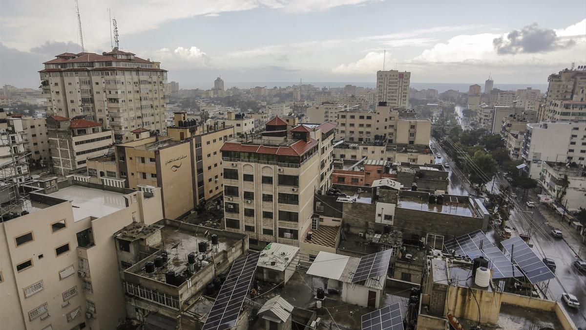 Vista aérea de la ciudad de Gaza.