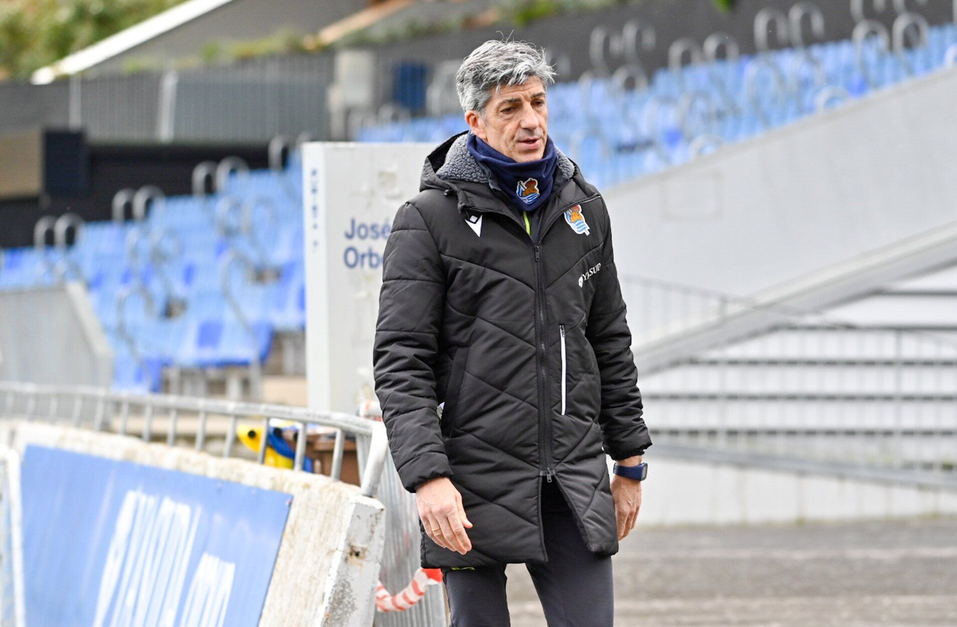 Entrenamiento antes de la semifinal en la Real y el Madrid