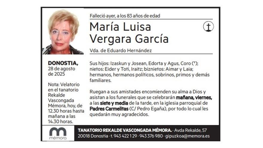 María Luisa Vergara García