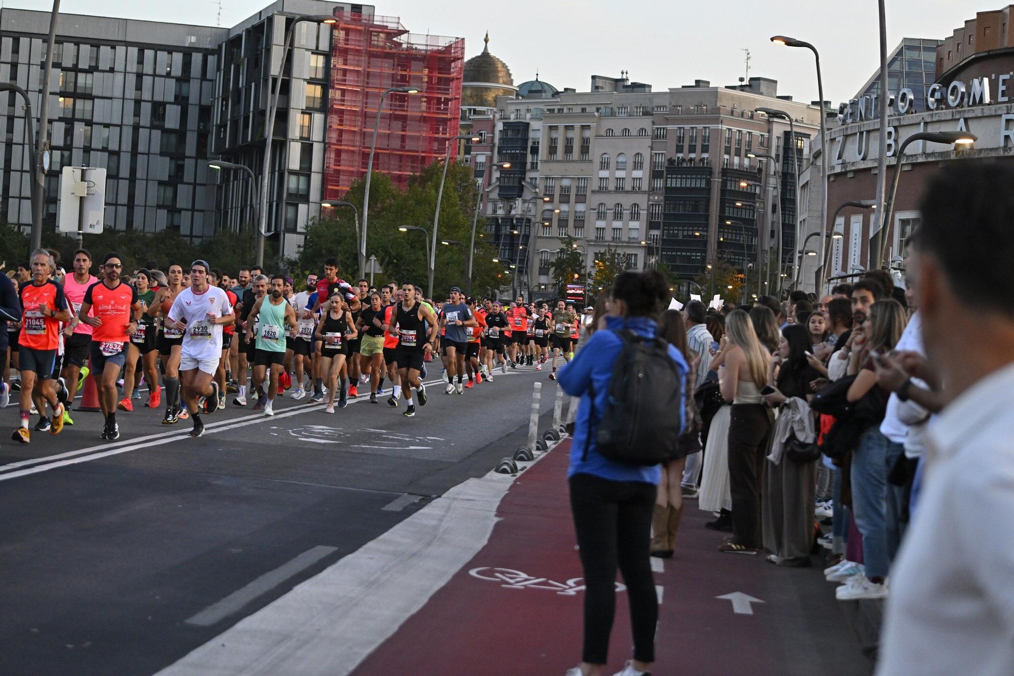El Bilbao Night Marathon, en imágenes