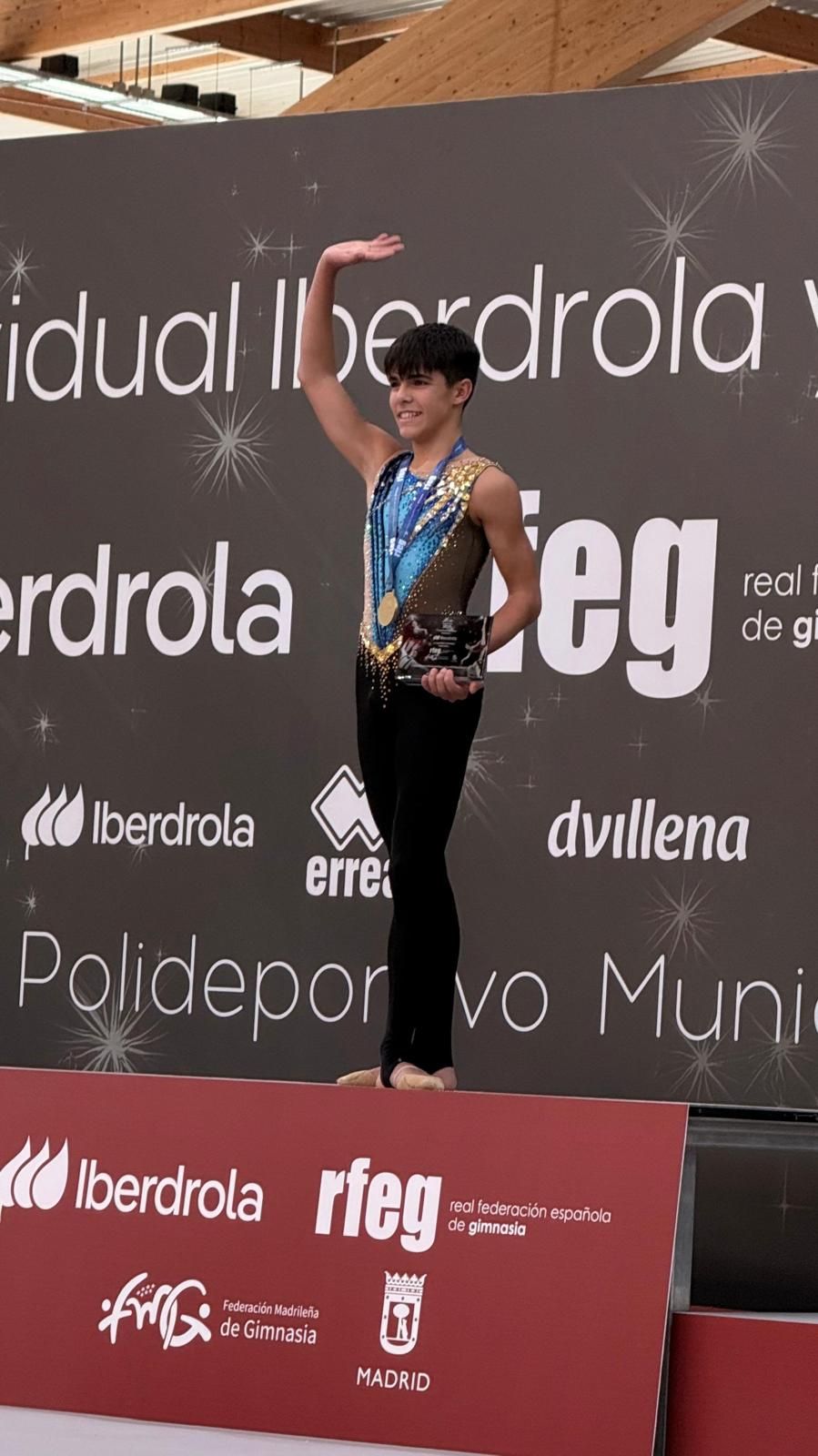 En imágenes: el vizcaino Hodei Rivas, campeón de España de gimnasia rítmica