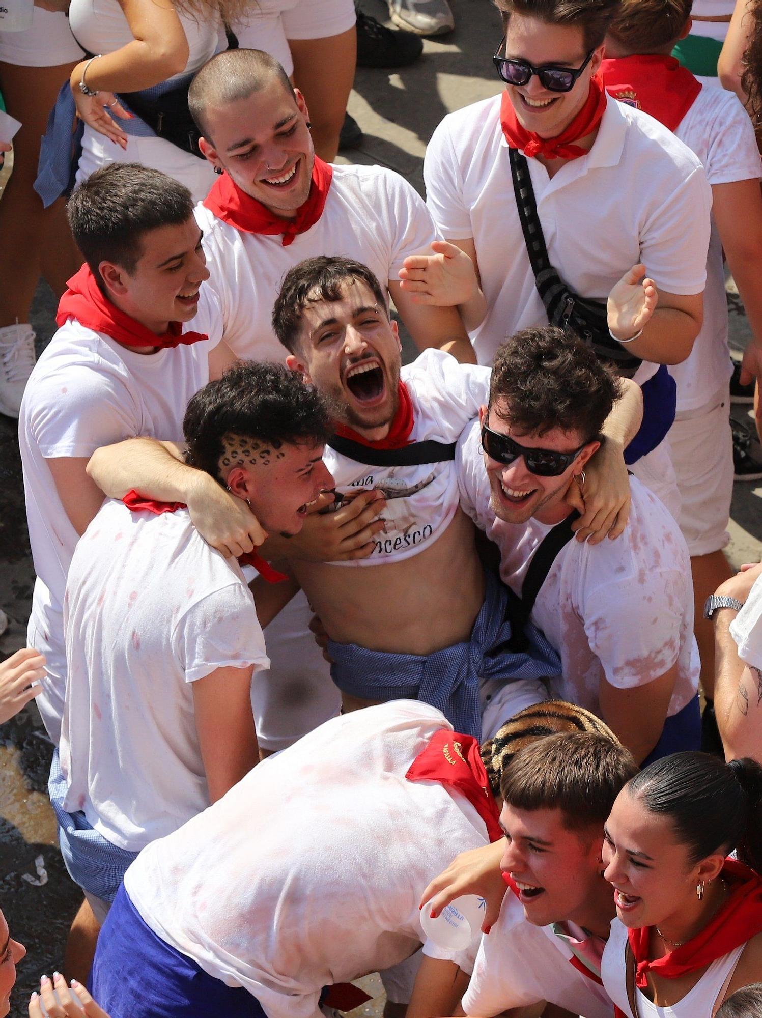 Fotos del chupinazo de Tafalla