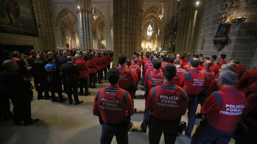 Funeral en Iruñea por los cinco policías forales fallecidos: “Navarra ha quedado un poco huérfana”