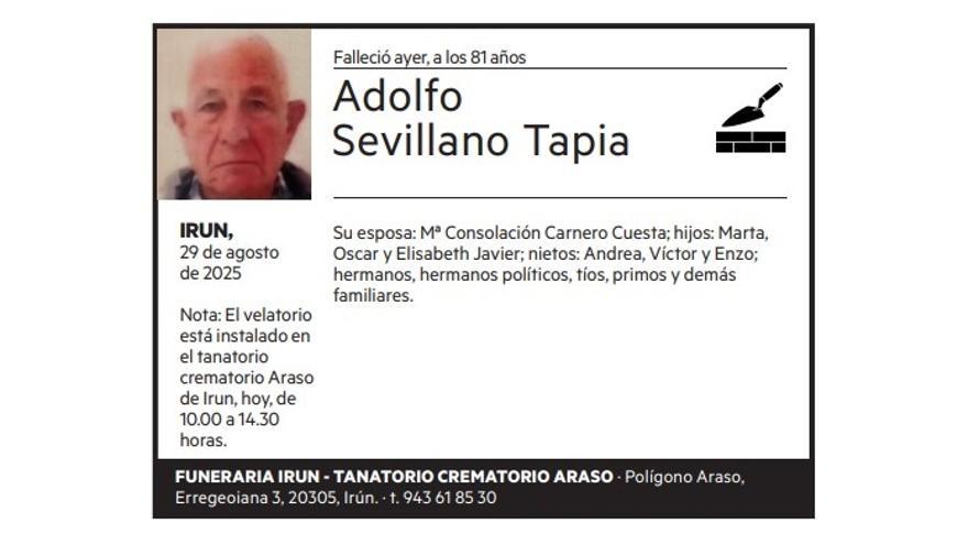 Adolfo Sevillano Tapia