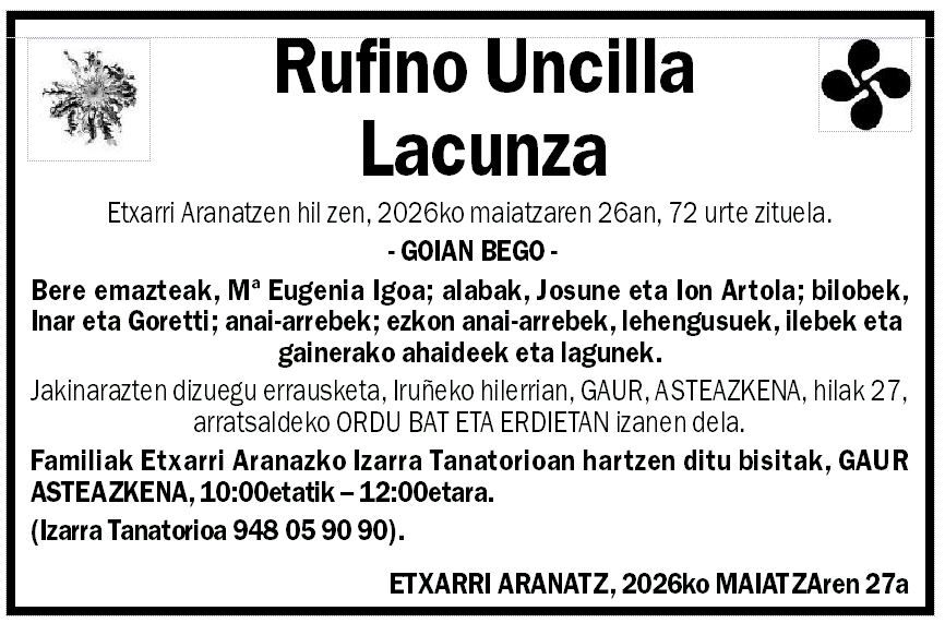Rufino Uncilla Lacunza