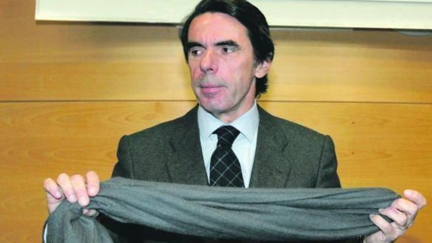 El ex presidente del Gobierno, José María Aznar, durante la clausura de unas jornadas en Madrid.