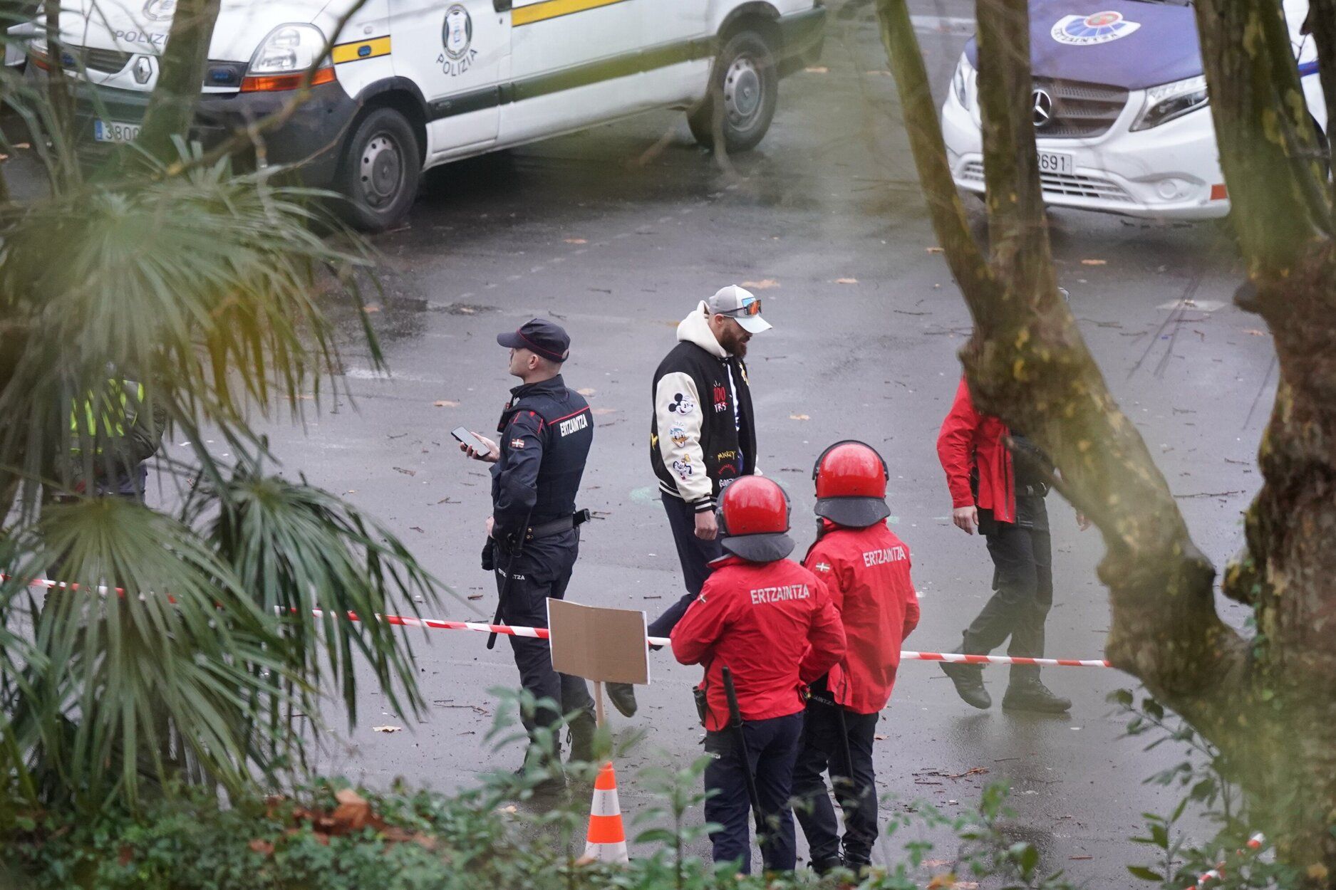 Desalojo del instituto de Martutene