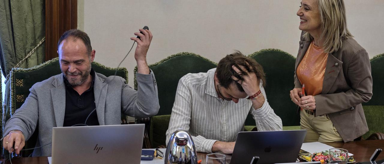 Fotos del pleno de Pamplona.