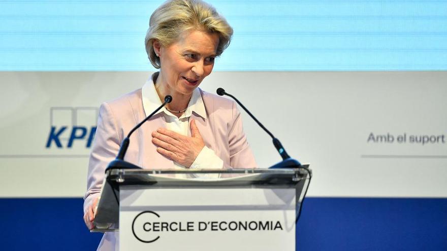 Von der Leyen interviene en el Cercle d&#039;Economia 2022 de Barcelona.