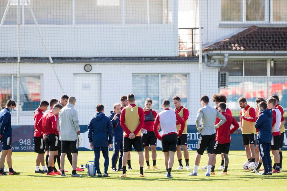 Osasuna vuelve al trabajo en Tajonar