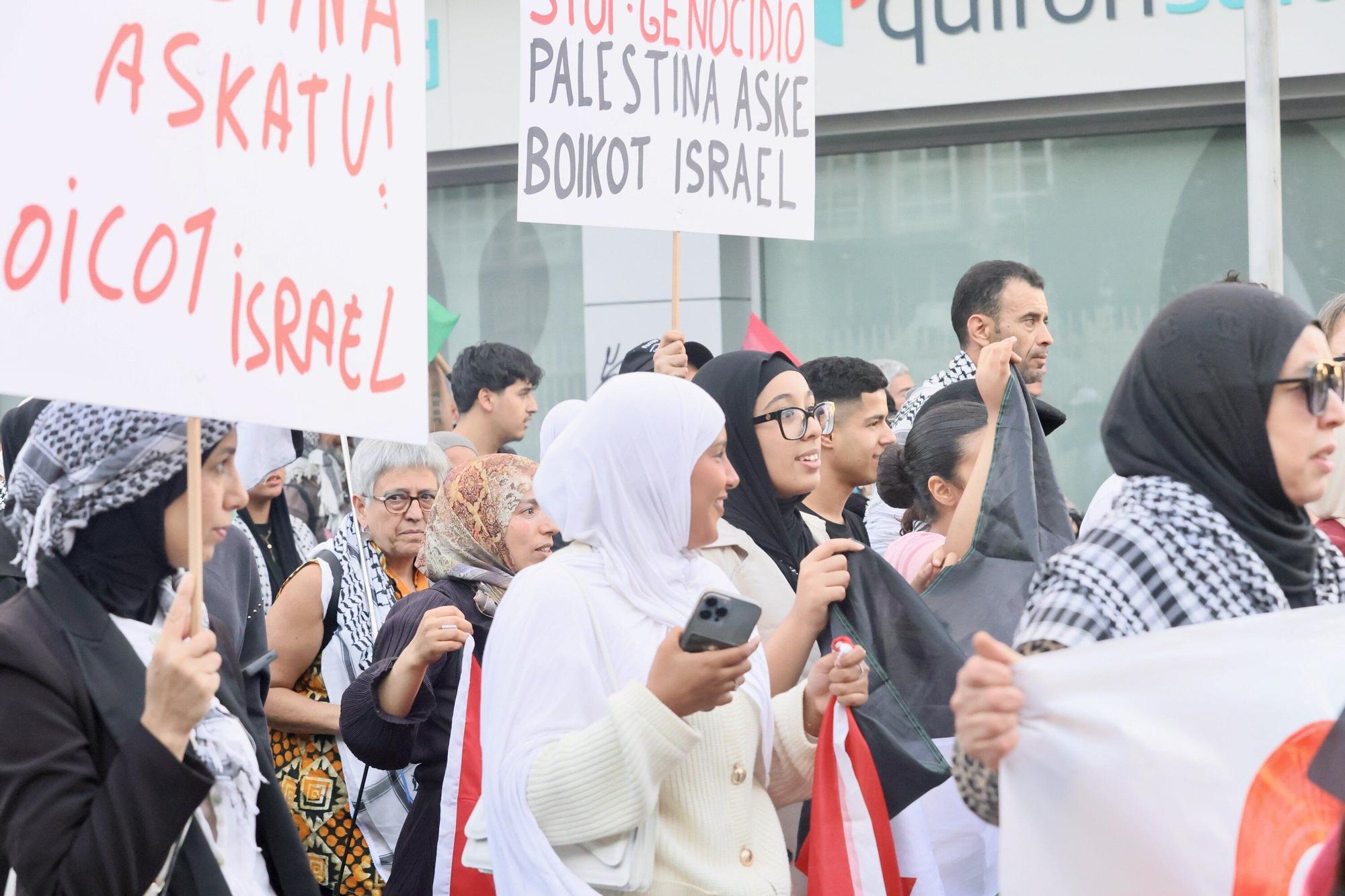 En imágenes: Vitoria protesta contra el genocidio en Gaza