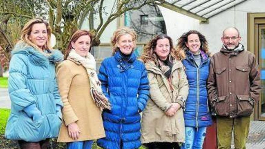 Parte del personal investigador: Mari Jose Beriain, Kizkitza Insausti, Rosa Maria Canals, Victoria Sarriés, María Durán y Javier Peralta.