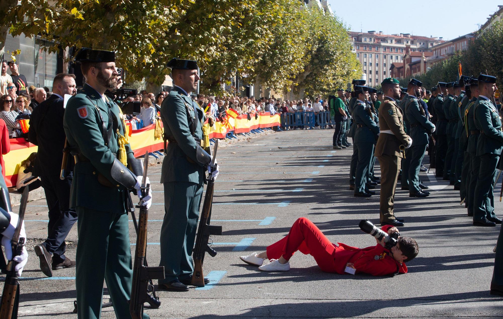 Fotos de la celebración de la Virgen del Pilar por la Guardia Civil de Navarra en Pamplona