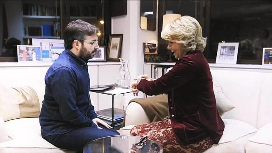 Esperanza Aguirre veta a Antena 3 y La Sexta en su precampaña