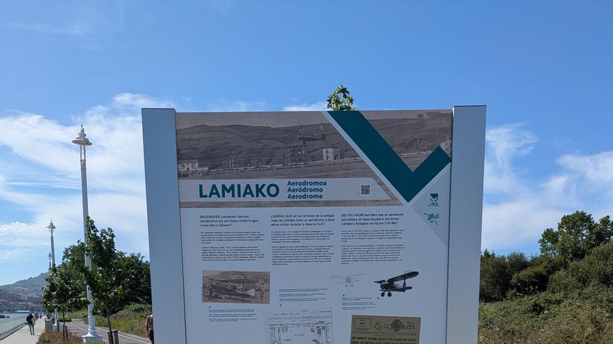 Lamiako estrena cuatro paneles que repasan su historia